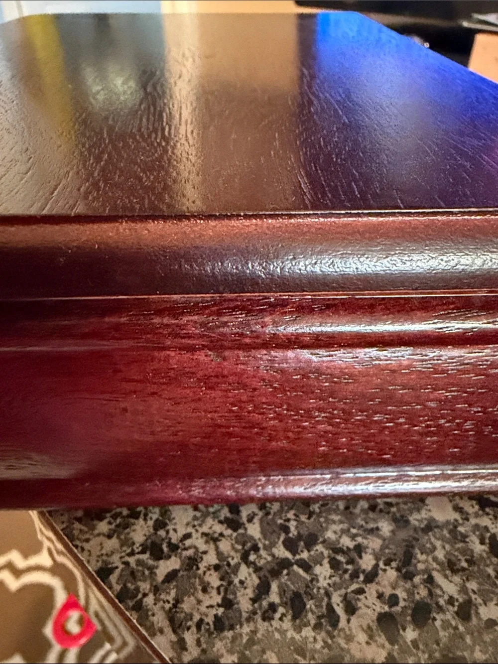 Classic Wooden Jewelry Organizer Box with Deep Green Velvet Lining